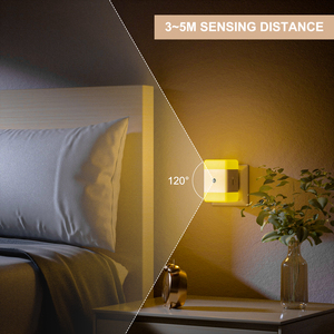 OEM Custom LED <b>Plug</b> <b>In</b> Night <b>Light</b> <b>Light</b> <b>Sensor</b> 2700K Soft Warm White Glare Free Indoor Decorative Lighting US UK EU <b>Plug</b> - Product Image 4
