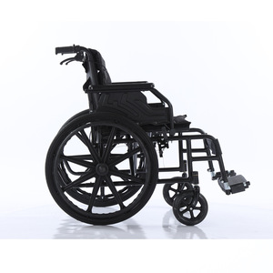 Fauteuil roulant manuel extra large, pliable, léger et portable, aide à la mobilité pour personnes âgées - Product Image 1