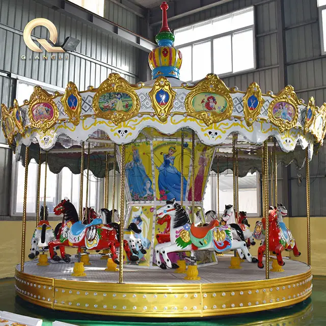 Meilleures ventes Carrousel de fête foraine en plein air Carrousel de Noël pour enfants