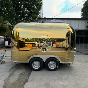 Remorques de chariot de nourriture de bretzel de glace d'acier inoxydable Chariots de vente de nourriture entièrement équipés - Product Image 2