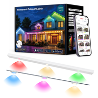 Kit d'éclairage LED extérieur permanent Gouly personnalisé 24V 36V avec contrôle Wi-Fi RGBW, étanche IP68 pour les fêtes