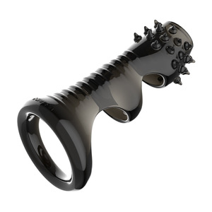 Silikon wiederverwendbare Penisärmel flexibler Eichelvergrößer Extension Verzögerung der Ejakulation Penisring Sexspielzeug für Erwachsene Männer - Product Image 6