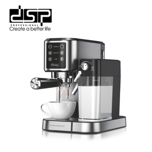 Machine à expresso Dsp 15 bars 1350W semi-automatique avec mousseur à lait pour usage domestique et professionnel - Product Image 1