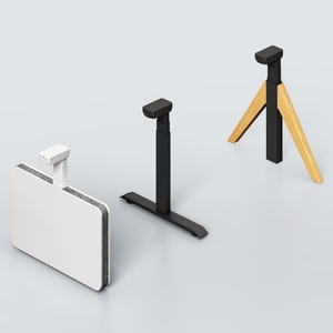 Hiện đại <span class=keywords><strong>CEO</strong></span> bàn văn phòng điện có thể điều chỉnh chiều cao ngồi đứng bàn với động cơ kép quản lý cáp cho công việc nghiên cứu chơi game (kim loại) - Product Image 3