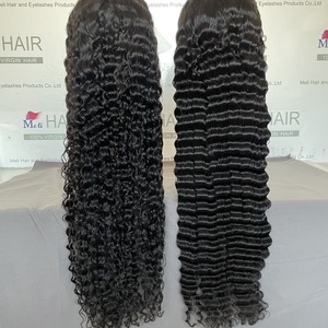 Perruque frontale bouclée HD en dentelle, densité 180%, 40 pouces, cheveux humains, dentelle frontale, cheveux brésiliens alignés sur les cuticules - Product Image 4