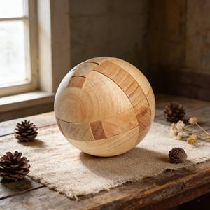 Balle de puzzle <span class=keywords><strong>en</strong></span> <span class=keywords><strong>bois</strong></span> - <span class=keywords><strong>Casse</strong></span>-tête sphérique 3D pour adultes et enfants - Product Image 6