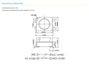 Vente chaude : LED SMD RGB CREE CLV1H-FKB-CMPRTHKBB2367453 622nm Rouge, 530nm Vert, 470nm Bleu, Ra90, Angle de vision 120°, 50 000 heures - Product Image 6