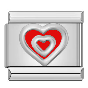 Módulo italiano DIY, pulsera de acero de titanio, gota de Color, aceite, doble patrón de amor, costura elástica, accesorios de acero inoxidable - Product Image 6