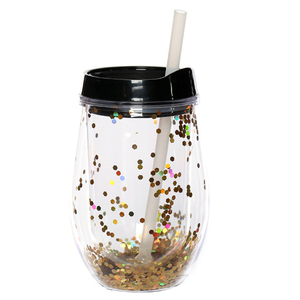 <span class=keywords><strong>DEHP</strong></span>-vasos de plástico con pajita transparente para beber, vasos acrílicos de doble pared, botella de agua de plástico - Product Image 3
