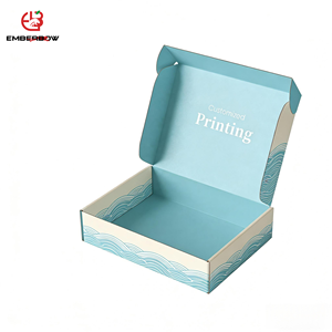 กล่องไปรษณีย์ลูกฟูกคราฟท์ย่อยสลายได้ รีไซเคิลได้ กล่องบรรจุภัณฑ์สำหรับจัดส่งเสื้อผ้าอีคอมเมิร์ซแบบกำหนดเอง ย่อยสลายได้ทางชีวภาพ - Product Image 1