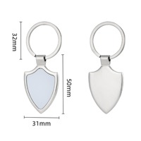 Porte-clés décapsuleur en métal personnalisable et écologique, vierge, imprimable, pour décoration photo, utilisation sur sac et impression par transfert par sublimation