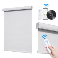 Persianas Enrollables Motorizadas para Ventanas, Control Remoto Inteligente, Persianas Enrollables Electrónicas Horizontales, Persianas Opacas