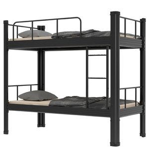 Meubles de dortoir au <span class=keywords><strong>meilleur</strong></span> prix d'usine en Chine, ensemble de lits superposés en métal triple avec bureau et armoire - Product Image 2