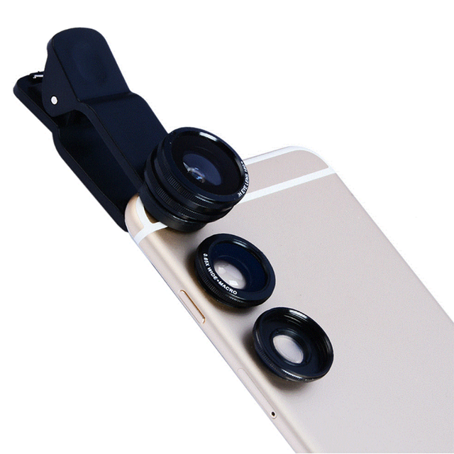 LED Fill Light Universal Clip-On Design Dual Lens Phone Camera Lens for Smartphone Photography and Video Recording