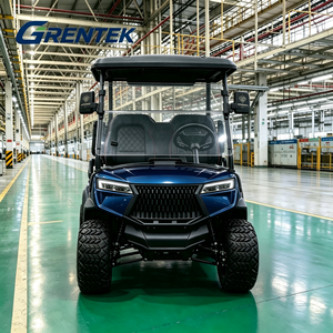 Carrito de Golf Eléctrico de Lujo de 4 Plazas, 48V, Asientos de Cuero, Amortiguador, Homologado para Calle, Autonomía de 30-50 km, para Parques y Resorts, para Carreteras No Públicas - Product Image 2