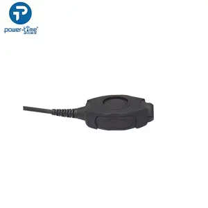 Waterproof Tactical D shaped push-to-talk PTT Cable with 6 pin U-329 connector