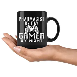 Tazas y embalaje personalizados, taza mágica negra de café de 11 y 15 oz, regalo para papá, conserva el signo del zodiaco, 2023