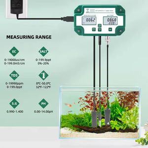 เครื่องตรวจวัดคุณภาพน้ำ 6 in 1 มัลติฟังก์ชั่น พร้อมหน้าจอแสดงผลดิจิตอล WiFi วัดค่า PH/TDS/EC/SG/ความเค็ม/อุณหภูมิ - Product Image 6