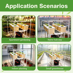 Système hydroponique à seaux hollandais 6 sites avec éclairage LED <span class=keywords><strong>pour</strong></span> <span class=keywords><strong>plantes</strong></span>, seaux Bato, irrigation goutte à goutte, culture hors-sol, kit serre - Product Image 5