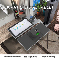 Tablette tactile avec écran TFT de 6 pouces, design coulissant, PoE Android, bouton capacitif, application contrôlée, appareil WiFi domestique, interphone de porte