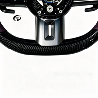 Amélioration de l'intérieur de voiture de luxe Mercedes-Benz G63 W464 GLE Classe S Classe E, volant AMG personnalisé en cuir et fibre de carbone violette
