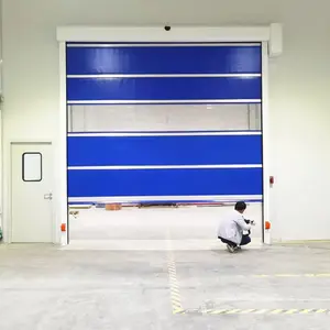 2024 New Innovation PVC High Speed Rolling Shutter Door Waterproof Heavy Industrial Remote Control Fast Moving Roll Up Door