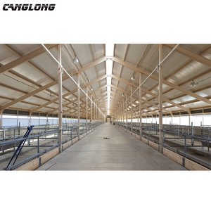 Low Cost <strong>Prefabricated</strong> Steel Frame Housing Pig House <strong>Building</strong> for Sale - Product Image 3