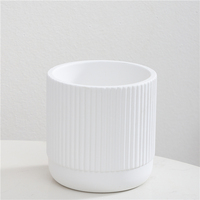 Pots de bougies blanches personnalisés, conteneur de luxe moderne, style nordique, pour mariage maison, décoratif, bon marché, en vrac, pièces