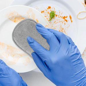 Éponge de nettoyage en microfibre double face épaissie avec fil argenté, robuste, personnalisable OEM, réutilisable pour la cuisine - Product Image 2