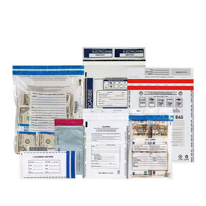 Bandas de dinero de depósito personalizadas Bolsas de depósito bancario Caja registradora Bolsa bancaria Cinta a prueba de manipulaciones Sellado Prueba de efectivo Bolsa de seguridad - Product Image 3