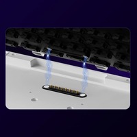 Clavier mécanique sans fil OEM CNC MTAN65, structure à joint à dégagement rapide, sans coût de moule, personnalisation du logo/couleur/capsules de touches
