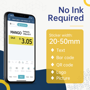 Detonger inkless thị trường Cáp nhiệt máy in nhãn mã vạch QR mã Nhãn dán nhãn nhà sản xuất cáp không dây ID máy in nhãn - Product Image 3