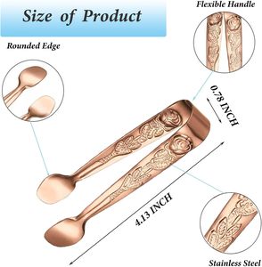 ที่คีบน้ำตาลสแตนเลสขนาดเล็ก ที่คีบน้ำแข็งสแตนเลส - Product Image 2
