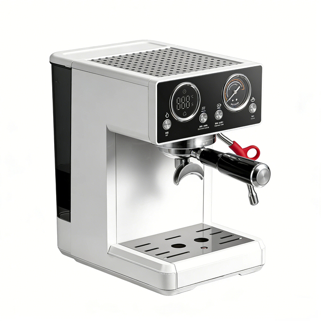 20Bar Dual Boiler Stainless Steel Semi-Automatic Espresso Coffee Machine PID Temperature Control Hot/Cold Extraction Energy