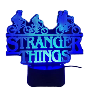 Escultura de Acrílico Personalizada, Colorida, de Plástico, de Doble Cara, para Mesa, con Sensor Táctil, Estilo Stranger Things - Product Image 1