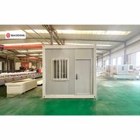 Maison Pliable 20 pieds Pliant Portable Sandwich Panel Rapide Assembler Modulaire Préfabriqué Maison prête à l'emploi Bien pour la Turquie