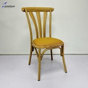 Venta al por mayor de muebles de boda para hoteles apilables modelo de lujo de metal para fiestas mesas y sillas de comedor para eventos - Product Image 2