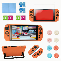 Étui de protection, capuchons de joystick, protecteur d'écran pour console de jeu Nintendo Switch 2, coque en silicone souple givrée divisée pour PC