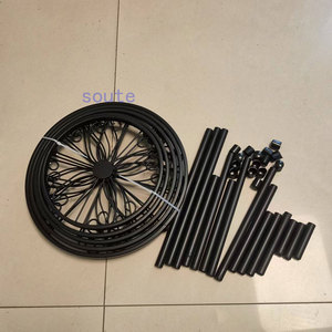 Paquete de 5 soportes de metal para <span class=keywords><strong>plantas</strong></span> para interiores y exteriores, soporte para macetas de hierro antioxidante, estante resistente para macetas para <span class=keywords><strong>plantas</strong></span> múltiples - Product Image 4