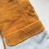 Gant de four industriel en cuir de vachette résistant aux basses températures, à la chaleur, imperméable, durable, avec doublure épaisse