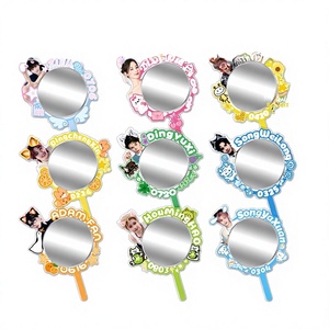 Espejo convexo de mano para celebridades, Zhao Lusi Tian Xuning Zi Yu, espejo cóncavo-convexo para selfies, acrílico, hecho en China, para fiestas - Product Image 1