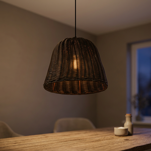 Lampe suspendue en rotin tissé à la main, luminaire en osier naturel, fabriqué à la main en Chine pour la décoration de la maison - Product Image 2