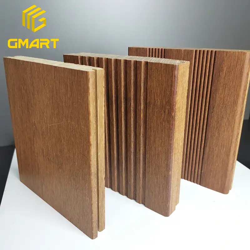 Gmart 제조 업체 클래식 자연 바닥 널빤지 대나무, 도매 가격 탄력 대나무 솔리드 바닥재