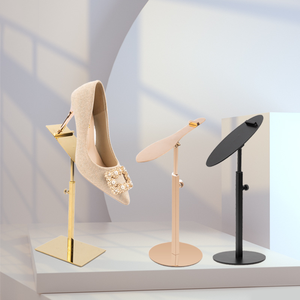 Vàng mạnh mẽ khả năng chịu lực thép không gỉ phòng triển lãm có thể điều chỉnh thương mại Giày giá đứng - Product Image 3