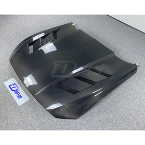 Drifton Vent Style Carbon Fiber Hood for Mustang Gen6 S550.2 2018-2023 New Black 3K/6K/12K Weave Glossy/Matte Finish <b>UV</b> - Product Image 4