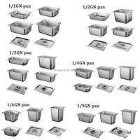 Conteneur alimentaire Gastronorm en acier inoxydable toutes tailles pour usage commercial UE/US