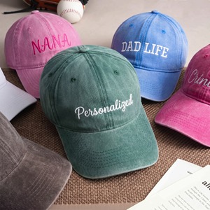 Casquette de baseball brodée personnalisée unisexe réglable en coton à 6 panneaux, style décontracté avec motif lettre sur le devant - Product Image 1