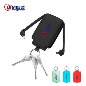 Mini porte-clés personnalisé avec logo, chargeur portable, batterie externe 2000mah 4000mah, powerbank de poche avec lampe - Product Image 1