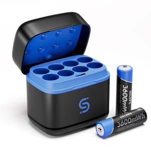 Atacado 2025 Atualizado 8-Slot USB-C Carregador de Bateria AA De Lítio Compatível Com Todas As Baterias AA - Product Image 1