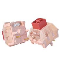 Wholesale Red Bean Pudding Linear Switch Dustproof 45gf High Light Transmittance MX Shaft for Custom Keyboard Bulk Order